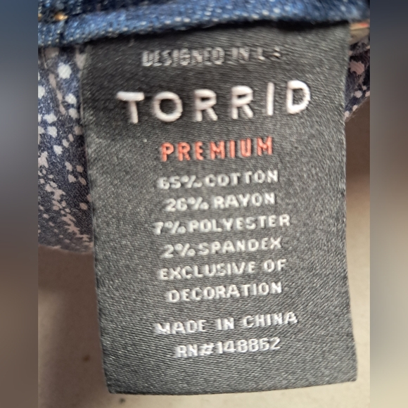 Torrid Premium Blue Jeans Size 16XT Boyfriend - Picture 1 of 11